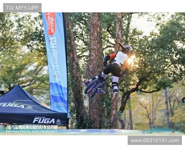 自行车选手比赛中的速度狂飙